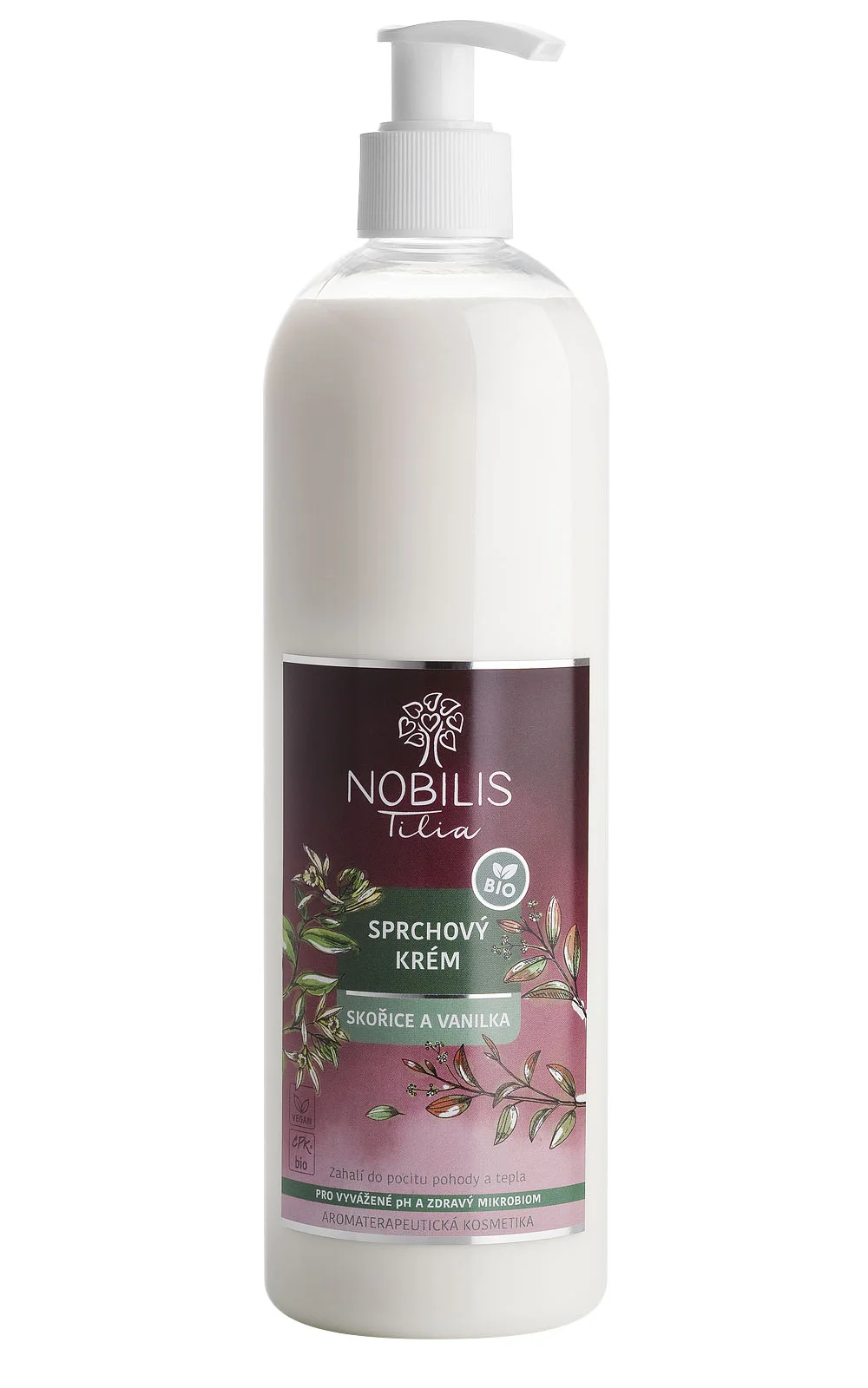 Nobilis Tilia Sprchový krém Skořice a vanilka 500 ml