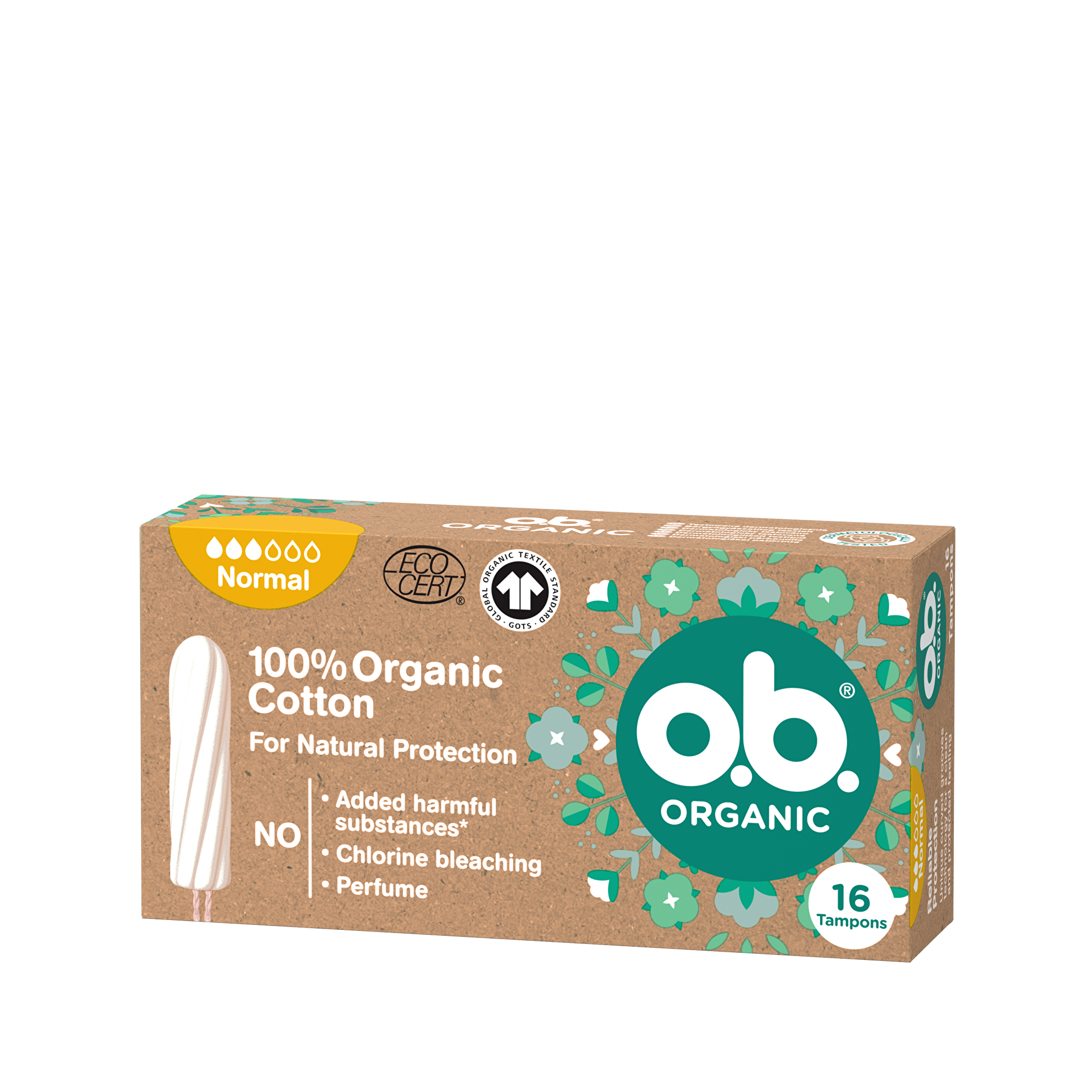 o.b. Tampony Organic Normal 16 ks