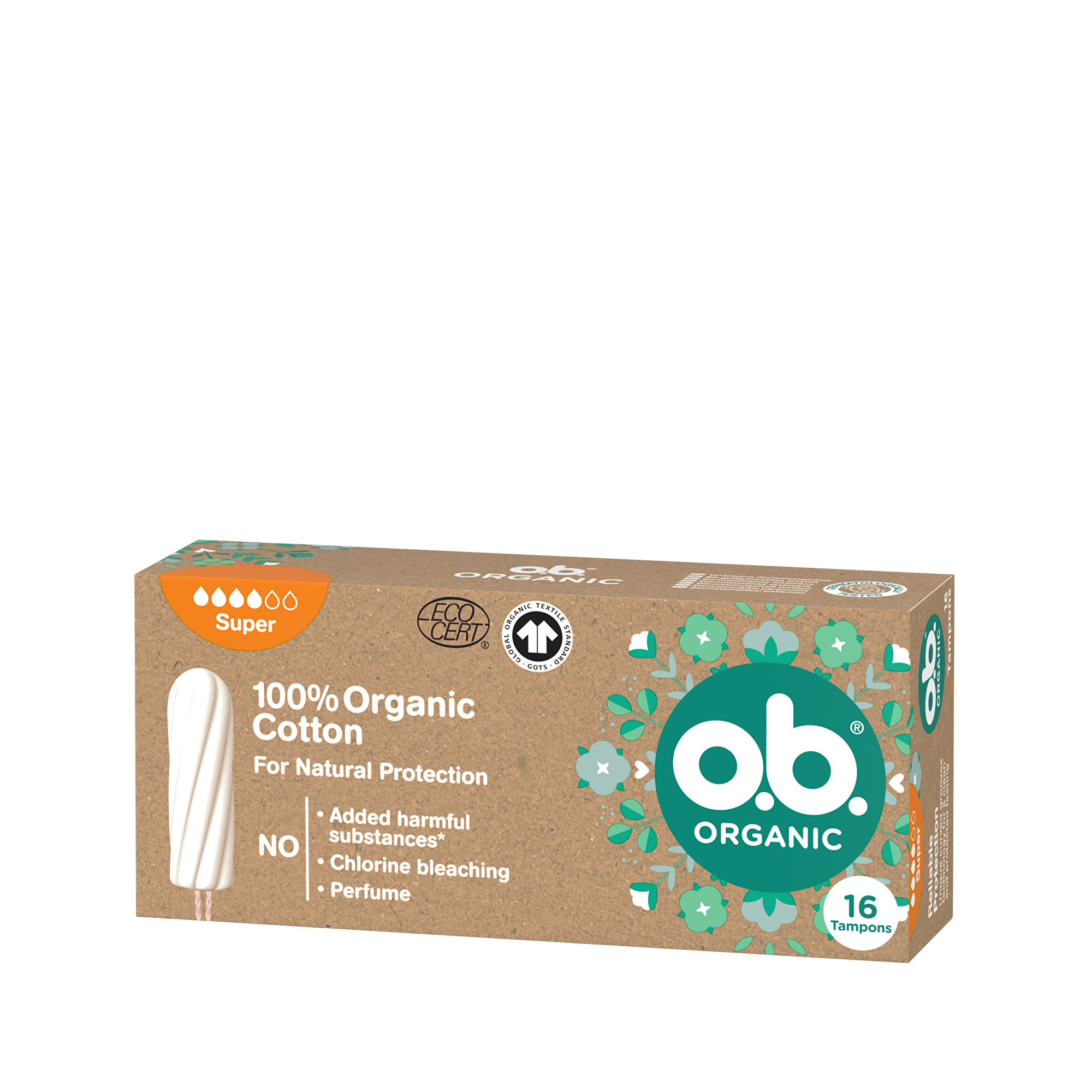 o.b. Tampony Organic Super 16 ks
