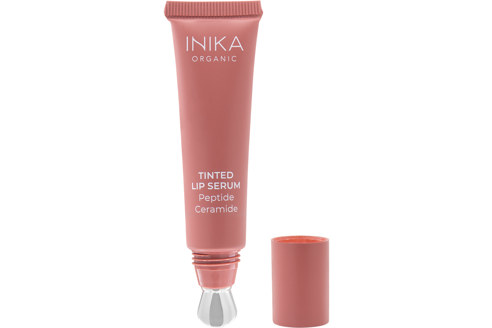 INIKA Organic Tónované sérum na pery s peptidmi a ceramidmi (Tinted Lip Serum) 10 ml Peony