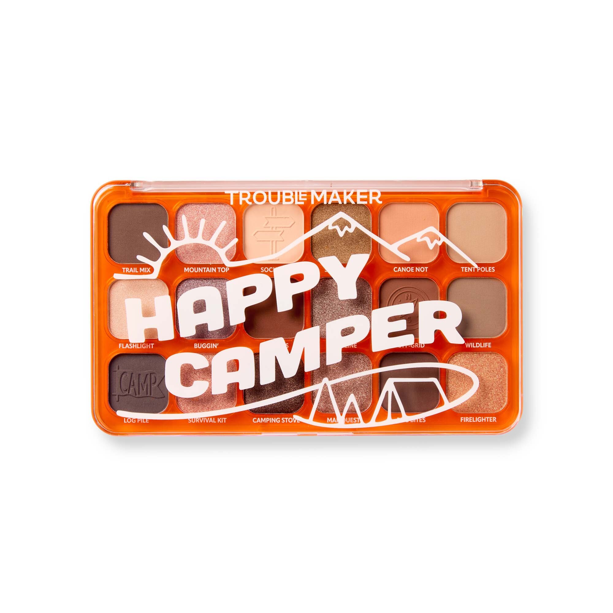 Levně Trouble Maker Paletka očních stínů Big Trouble Shadow Palette 27 g Happy Camper