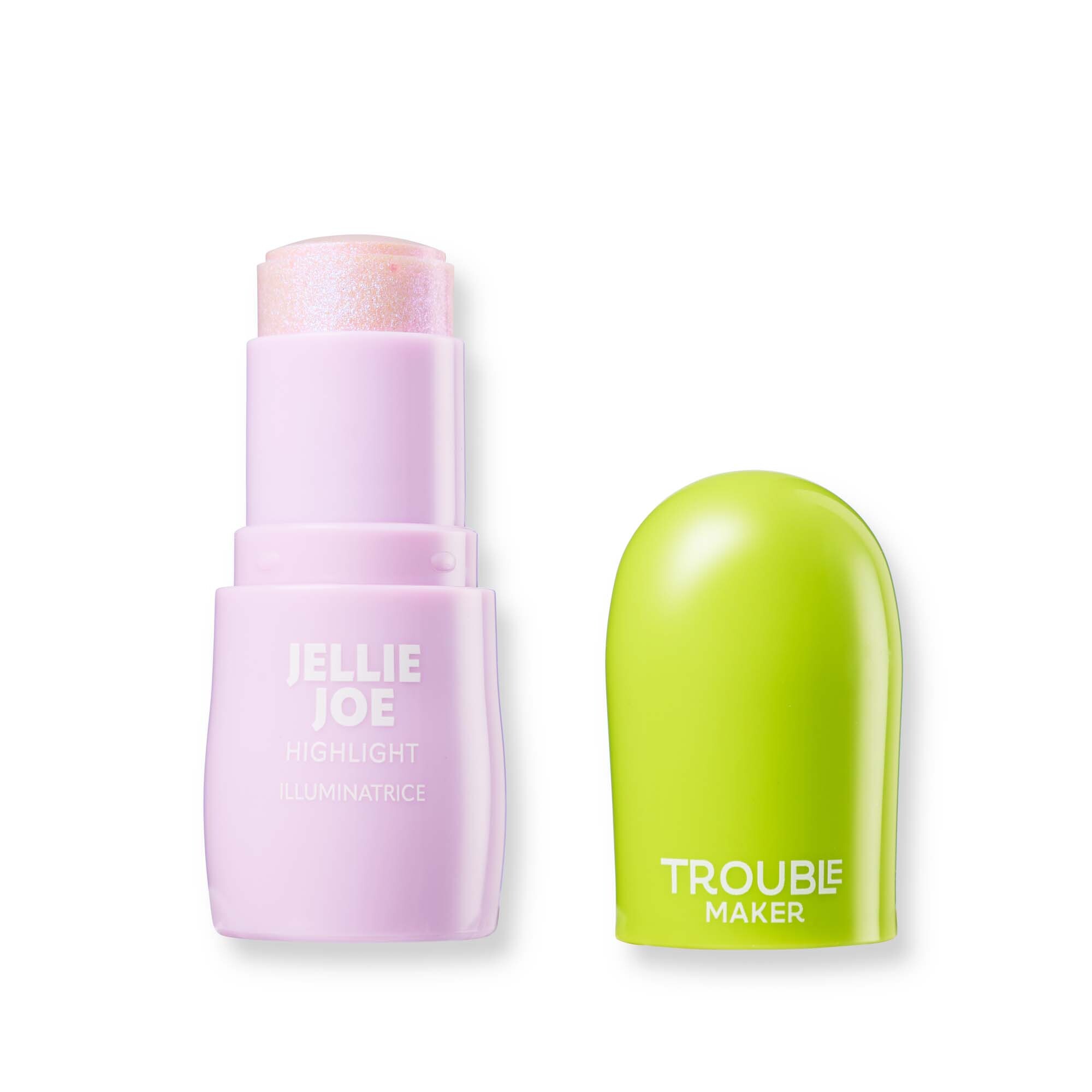 Levně Trouble Maker Rozjasňovač Jellie Joe Stick Highlight 5,5 g Flip Trip Holo Pink