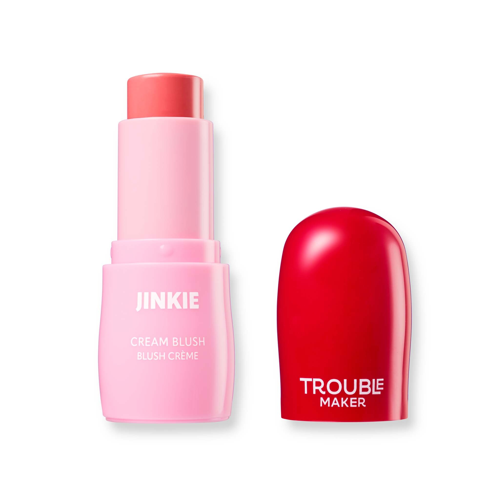 Levně Trouble Maker Krémová tvářenka Jinkie Cream Blush 6 g Swing Pink
