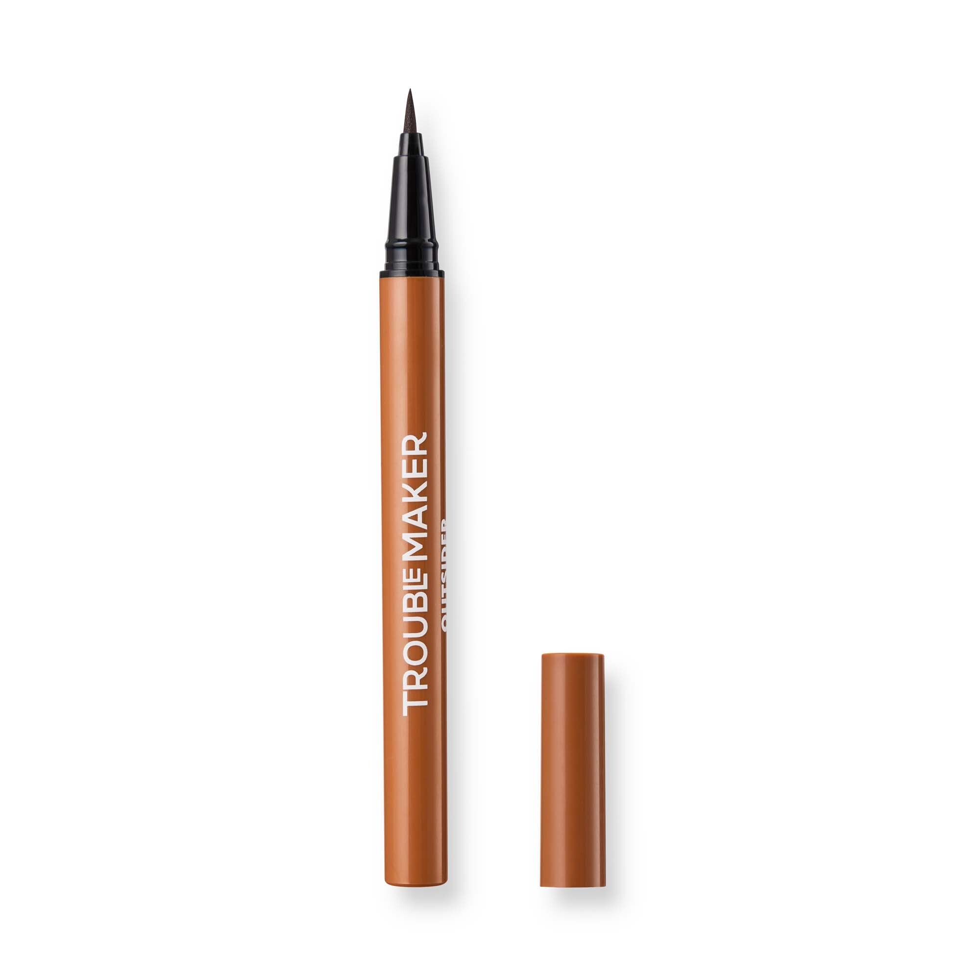 Levně Trouble Maker Tekutá oční linka ve fixu Outsider Liquid Eyeliner Pen 0,5 ml Brown