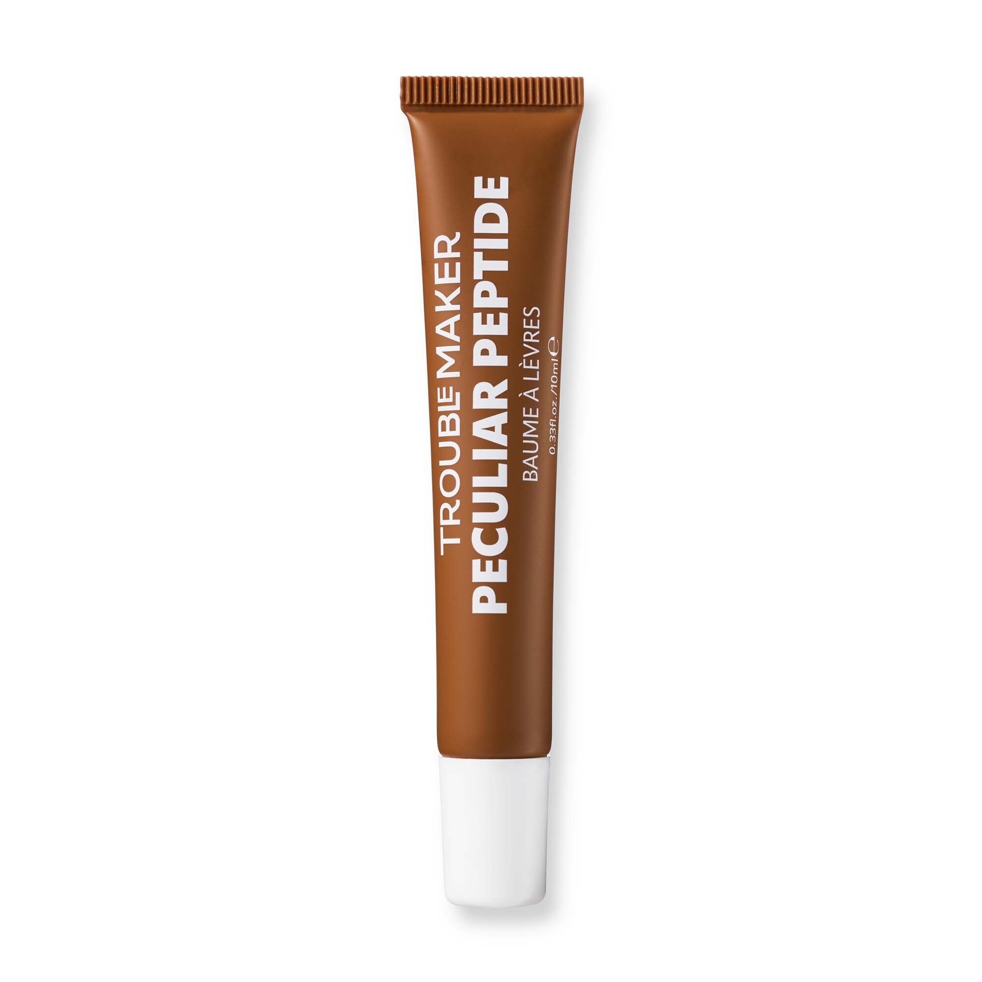 Levně Trouble Maker Balzám na rty Peculiar Peptide Lip Balm 10 ml Hot Chocolate
