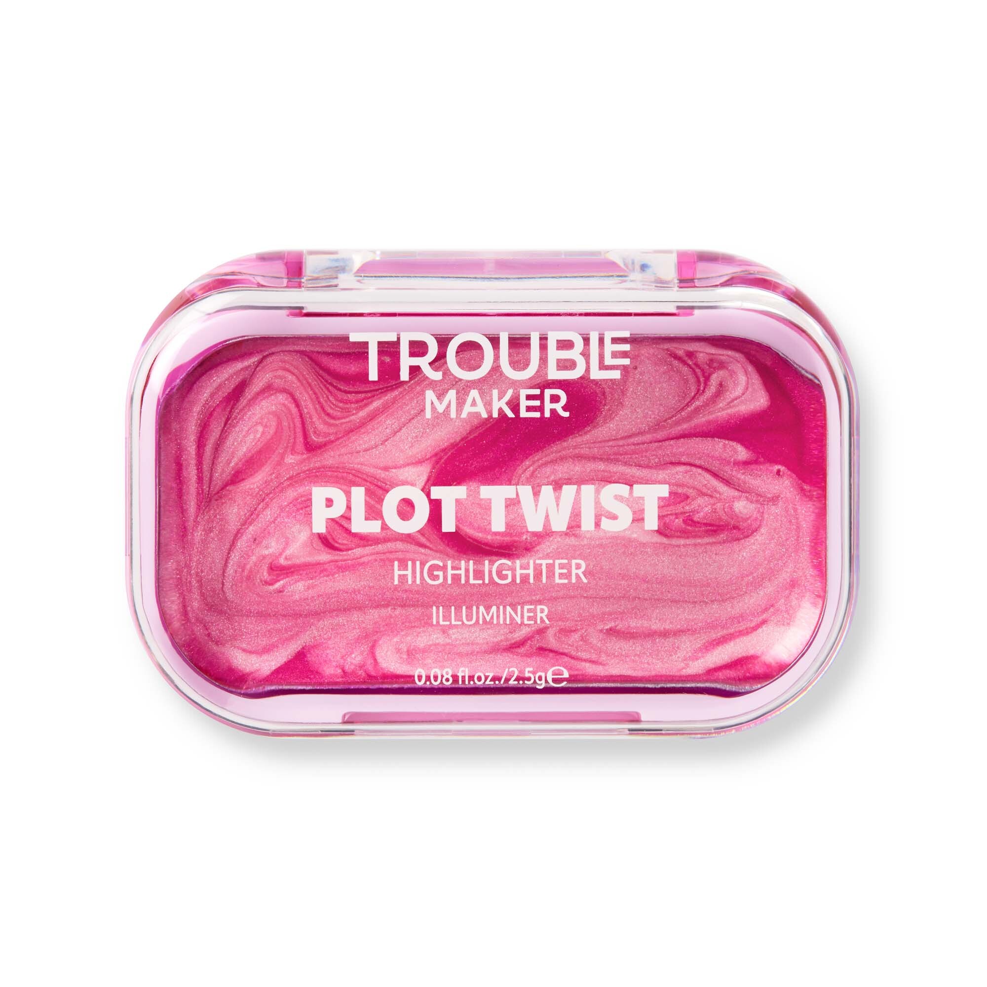 Levně Trouble Maker Rozjasňovač Plot Twist Cream Highlight 2,5 g Spiralling Pink