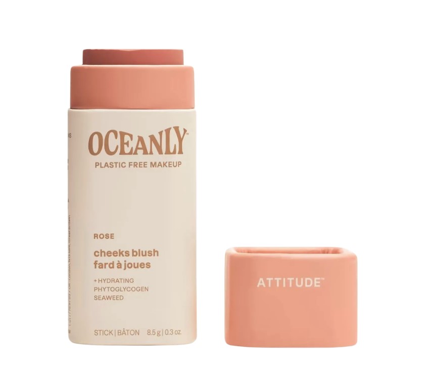 Attitude Krémová tvárenka v tyčinke Oceanly (Cheeks Blush) 8,5 g Rose