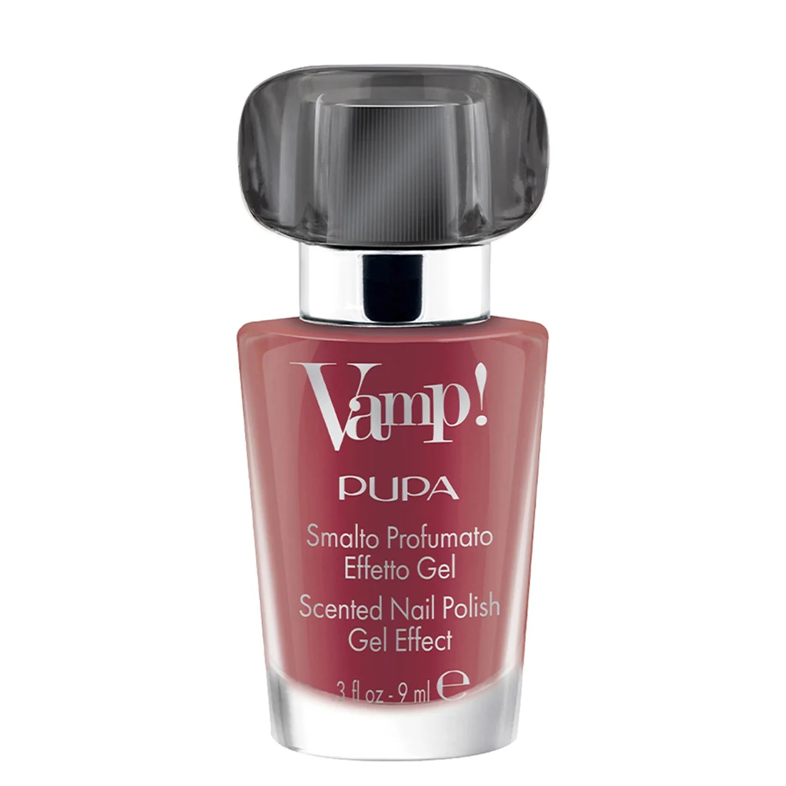 PUPA Milano Lak na nechty s Vamp! Black Fragnance (Scented Nail Polish Gel Effect) 9 ml 301 Dirty Pink