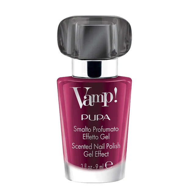 PUPA Milano Lak na nechty s Vamp! Black Fragnance (Scented Nail Polish Gel Effect) 9 ml 303 Audacious Purple