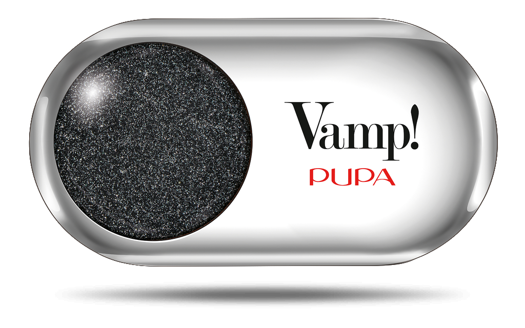 PUPA Milano Vysoce pigmentované oční stíny Vamp! (Compact Eyeshadow) 1,5 g 301 Frozen Black - Metallic