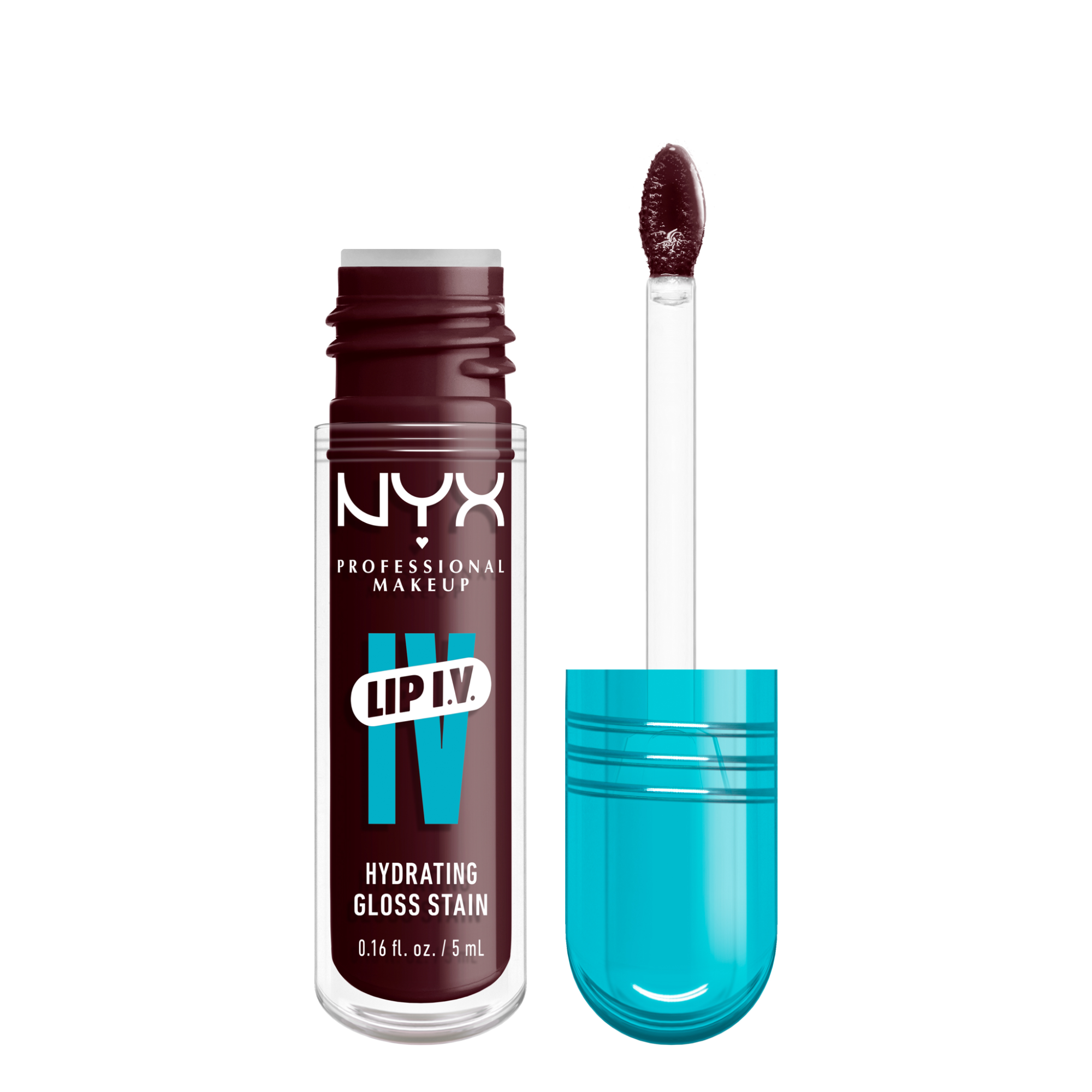 NYX Professional Makeup Luciu de buze nuanțator Lip I.V. Hydrating Gloss Stain 5 ml 14 Mauve N Moist!