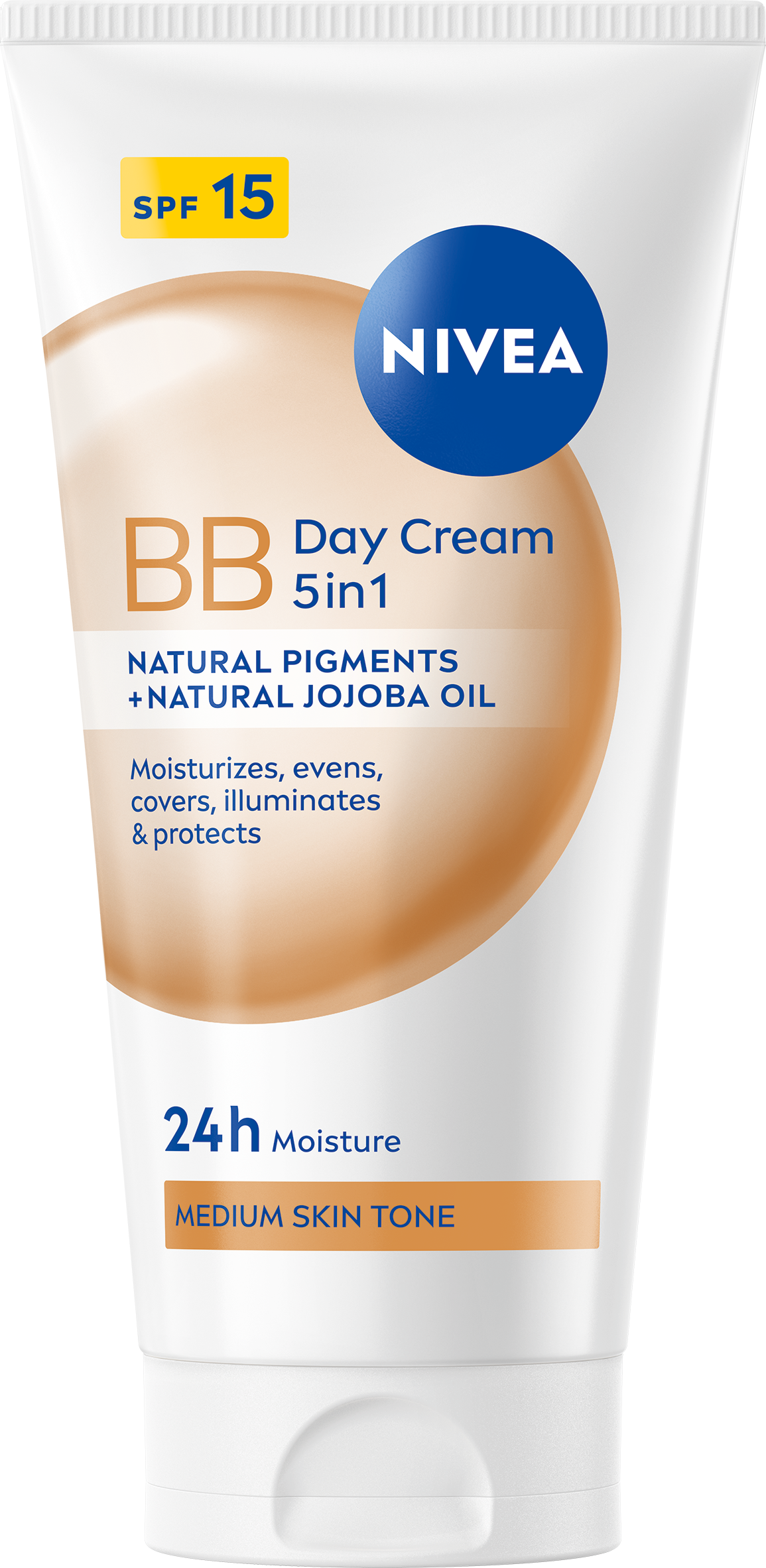 Zkrášlující hydratační krém 5 v 1 BB Cream SPF 15 (5in1 Beautifying Moisturizer) 50 ml tmavší tón pleti