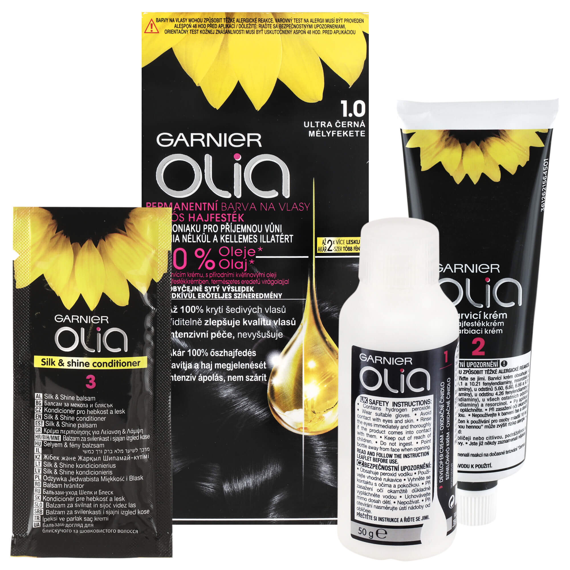 Garnier Permanentní olejová barva na vlasy bez amoniaku Olia 4.0 tmavě hnědá