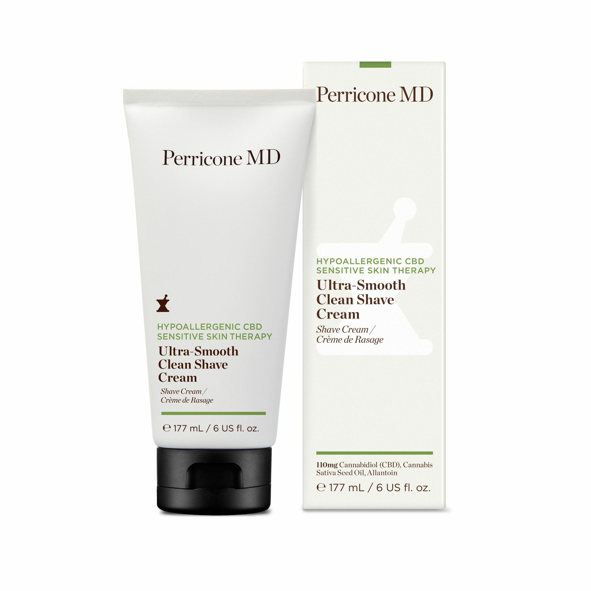 Perricone MD Hypoalergénny krém na holenie CBD Hypoallergenic (Ultra-Smooth Clean Shave Cream) 59 ml
