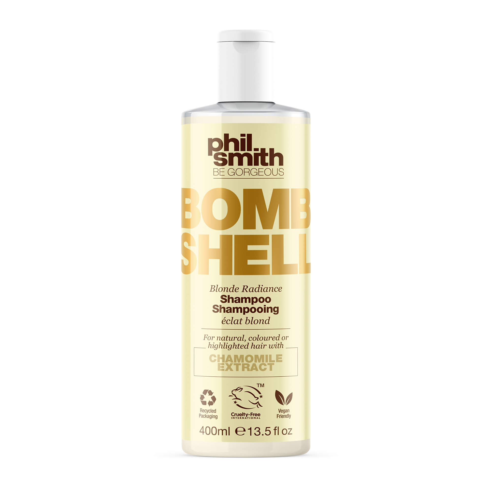 Phil Smith Be Gorgeous Šampon pro rozjasnění blond odstínu Bombshell (Blonde Radiance Shampoo) 400 ml