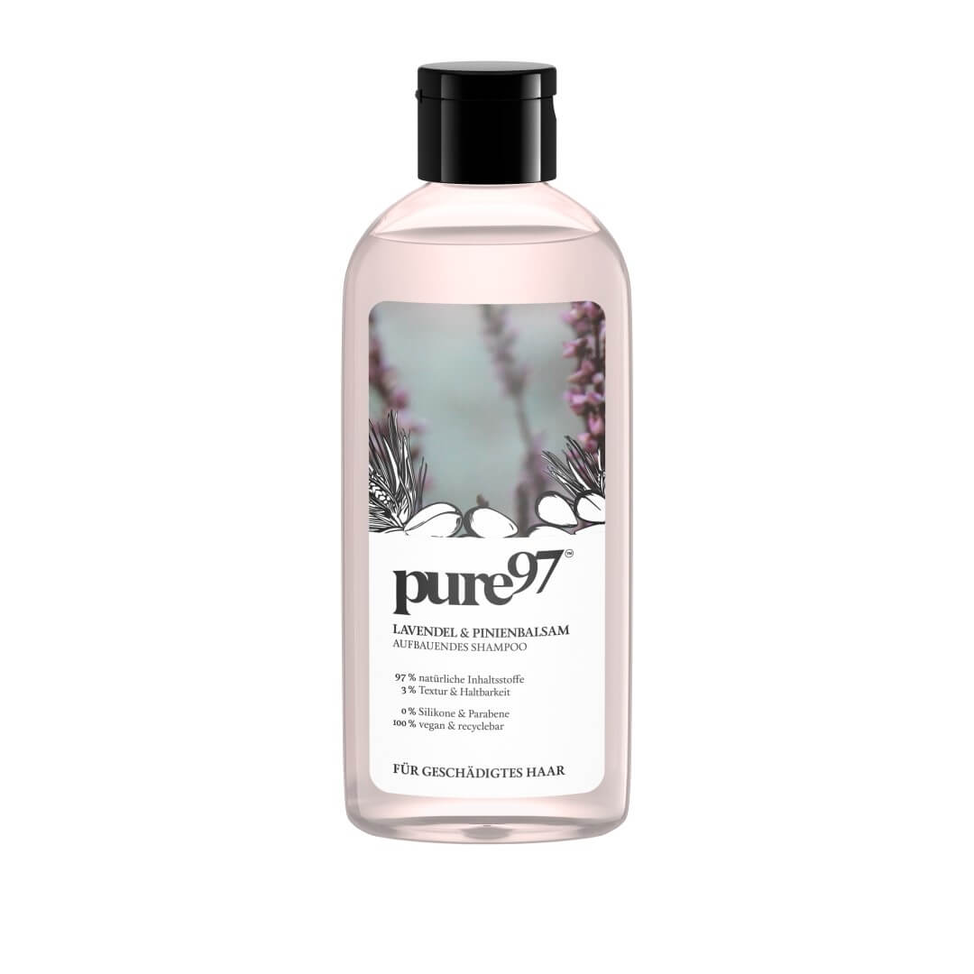 pure97 Obnovující šampon pro poškozené vlasy Lavendel & Pinienbalsam 250 ml