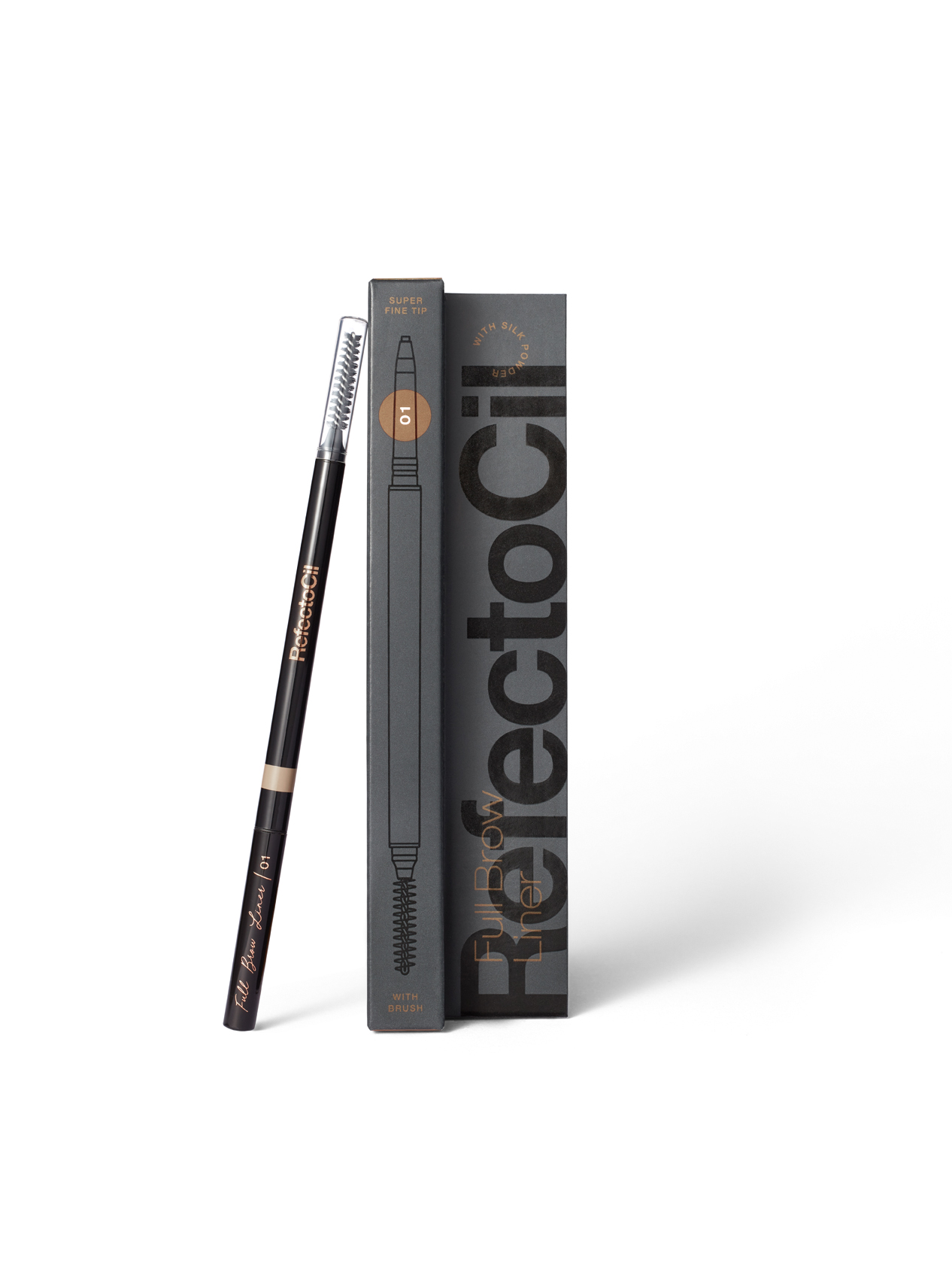 RefectoCil Brow vodeodolná ceruzka na obočie s kefkou odtieň 01 Light Brown