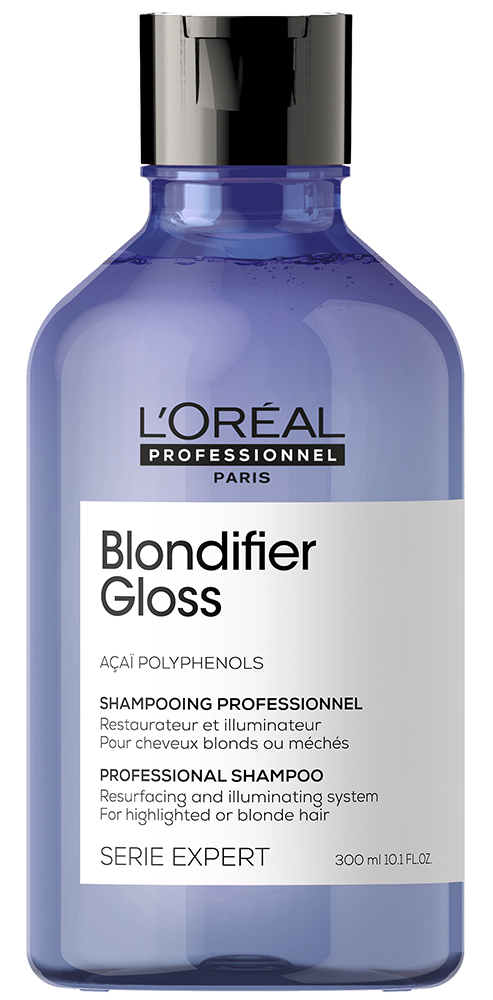 L´Oréal Professionnel Regenerační a rozjasňující šampon pro blond vlasy Série Expert Blondifier (Gloss Shampoo) 300 ml