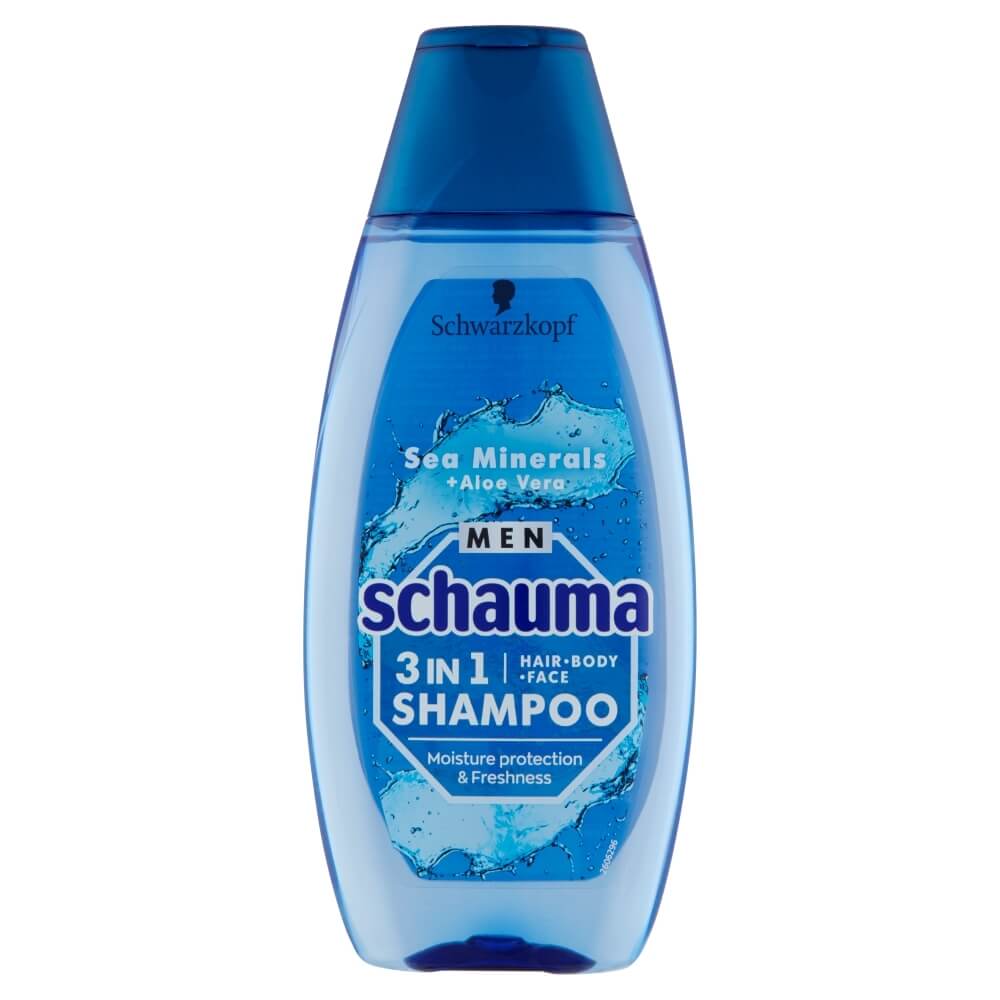 Schauma Šampon pro muže 3v1 Sea Minerals + Aloe Vera (Hair Face Body Shampoo) 400 ml