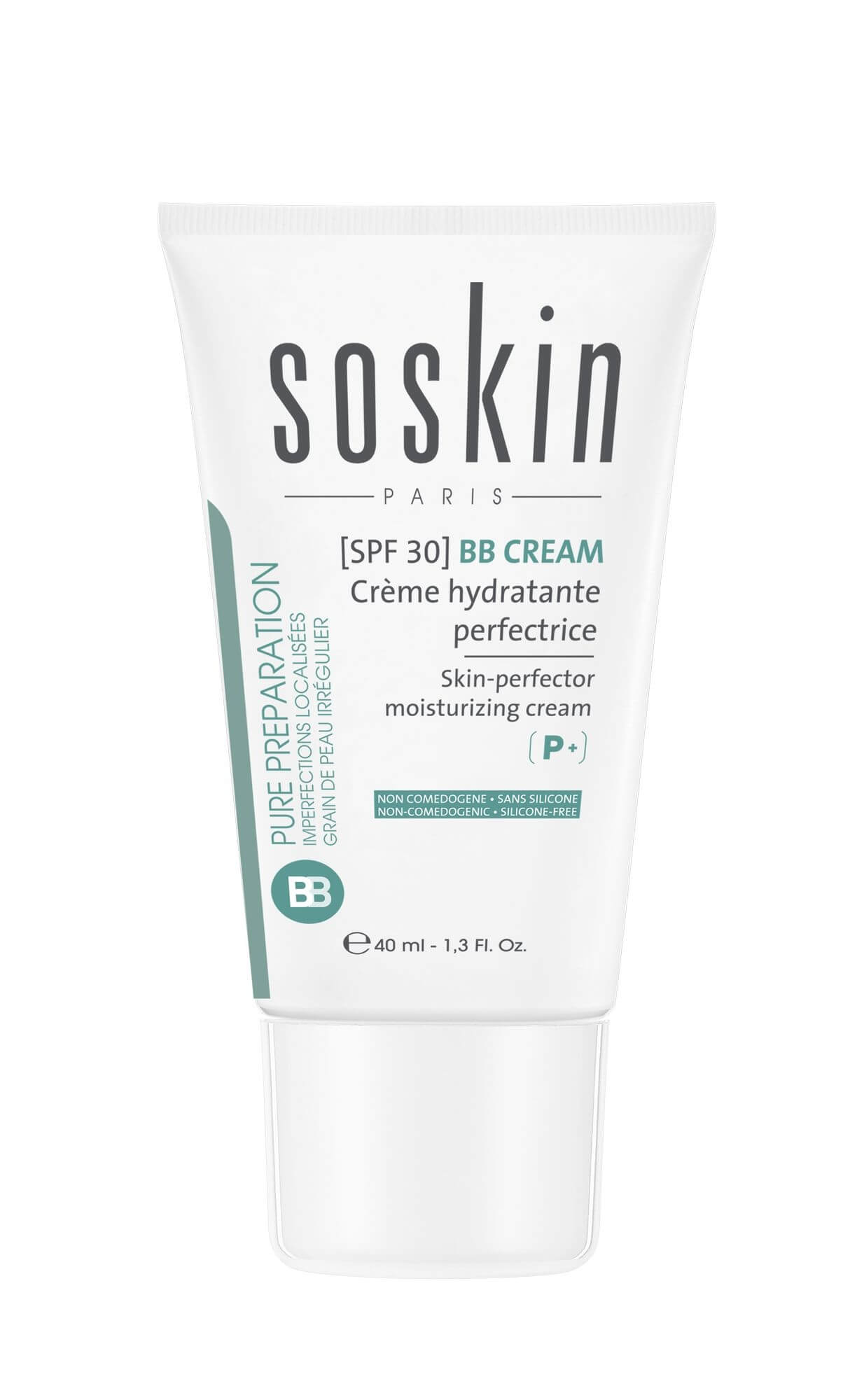 Soskin Paris Hydratační BB krém pro mastnou pleť SPF 30 (Skin Protector Moisturising Cream) 01 Light