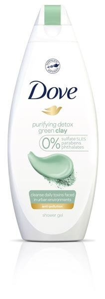 Dove Purifying Detox Green Clay čistiaci sprchový gél 500 ml