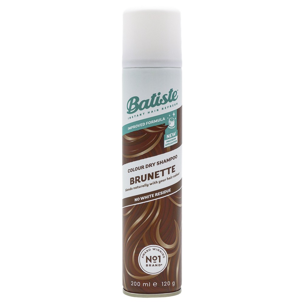 Batiste Șampon uscat pentru nuanțe de păr șaten (Dry Shampoo Plus Beautiful Brunette) 200 ml