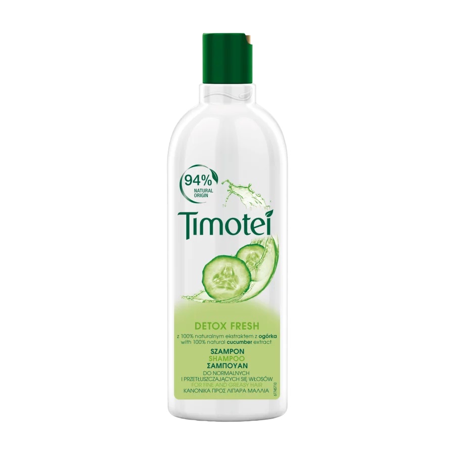 Timotei Šampon pro normální a mastné vlasy Svěží okurka (Shampoo) 400 ml