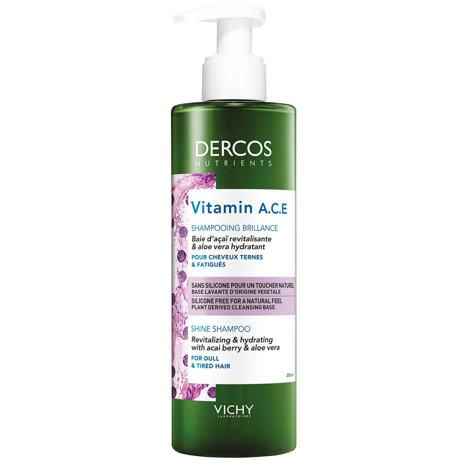 Vichy Revitalizační šampon pro matné vlasy Nutrients Vitamin A.C.E (Shine Shampoo) 250 ml