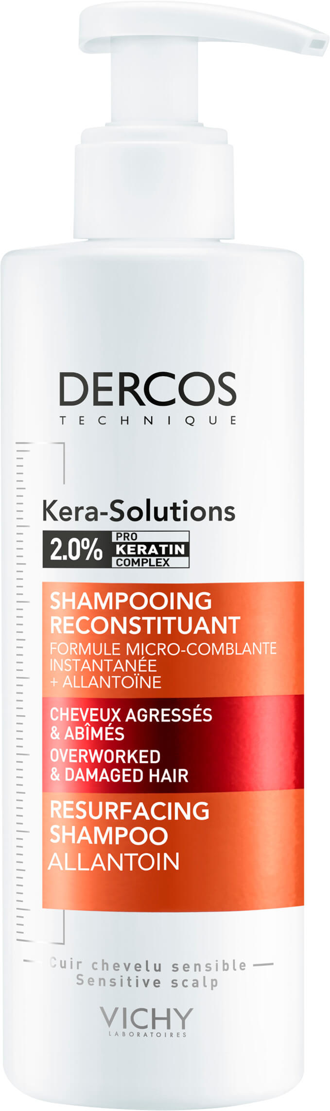 Vichy Dercos Kera-Solutions 250 ml šampón pre ženy na poškodené vlasy