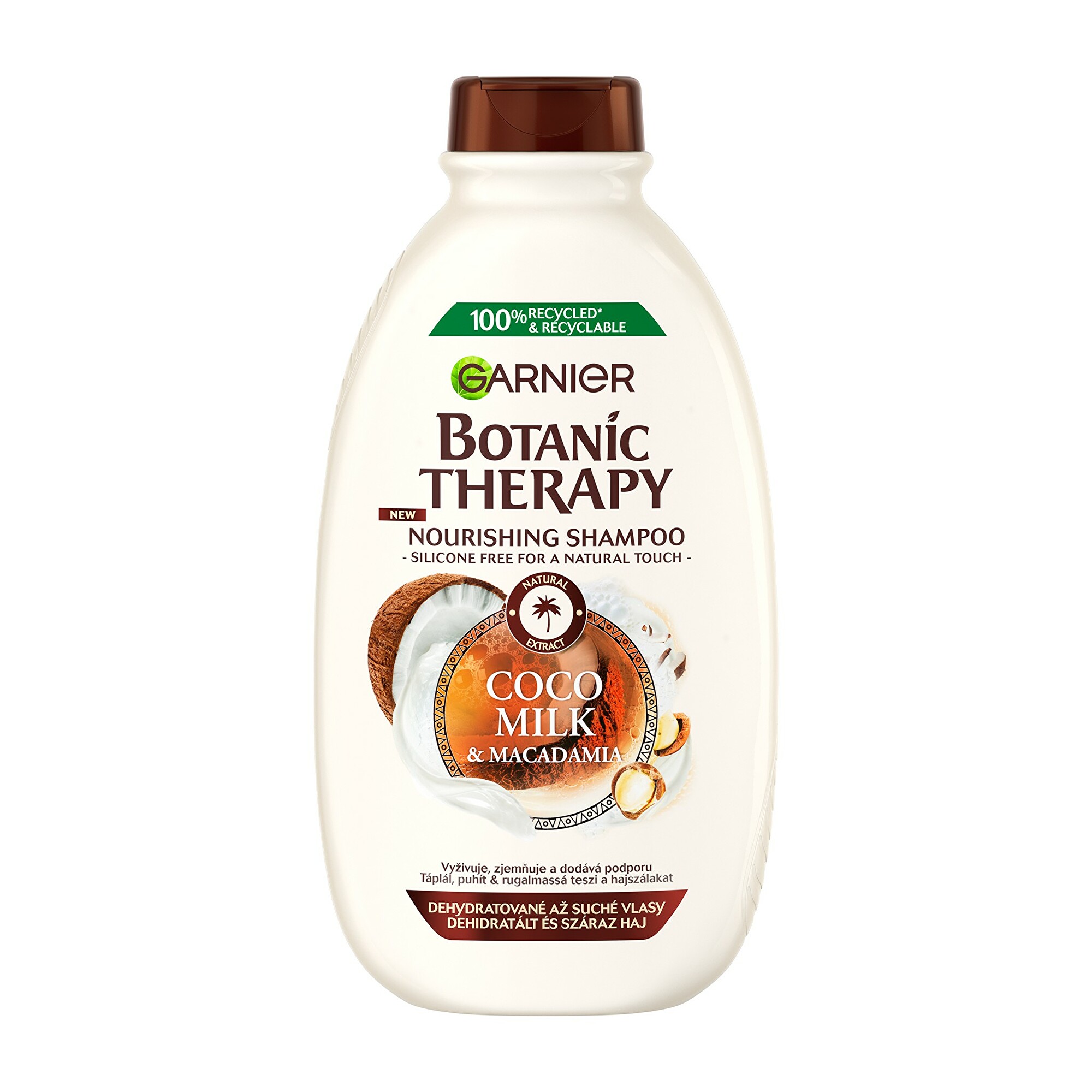 Garnier Vyživující a zvláčňující šampon pro suché a hrubé vlasy Botanic Therapy (Coco Milk & Macadamia Shampoo) 400 ml