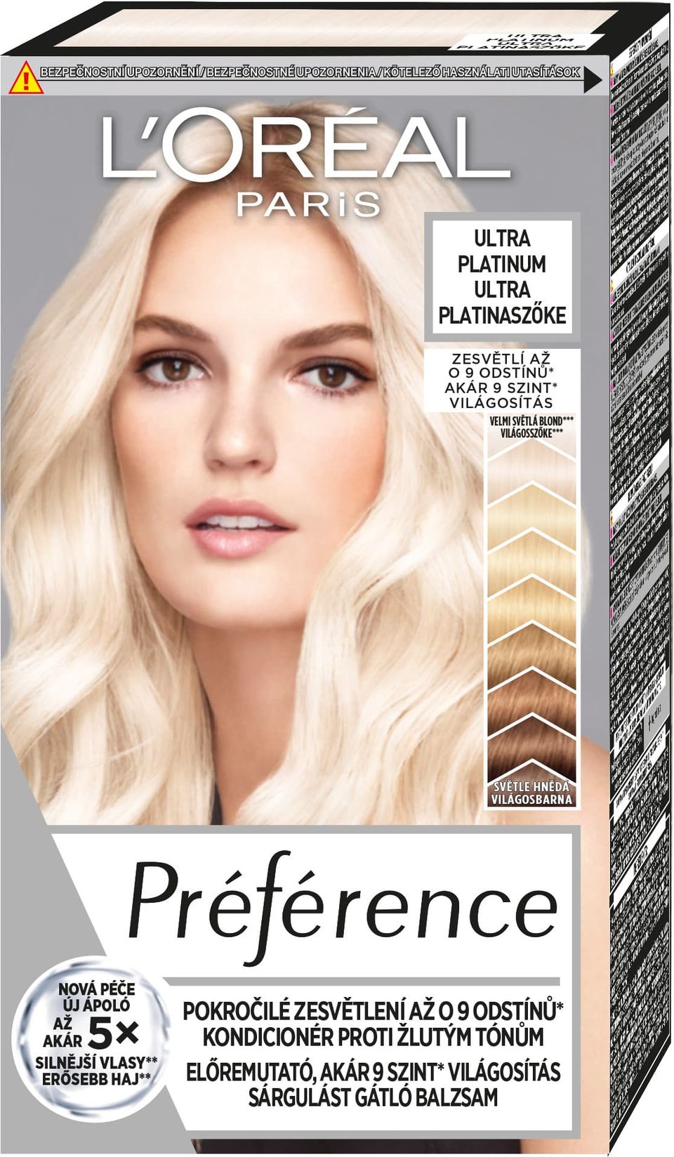 L´Oréal Paris Zesvětlující barva na vlasy Blondissimes Préférence Ultra Platinum