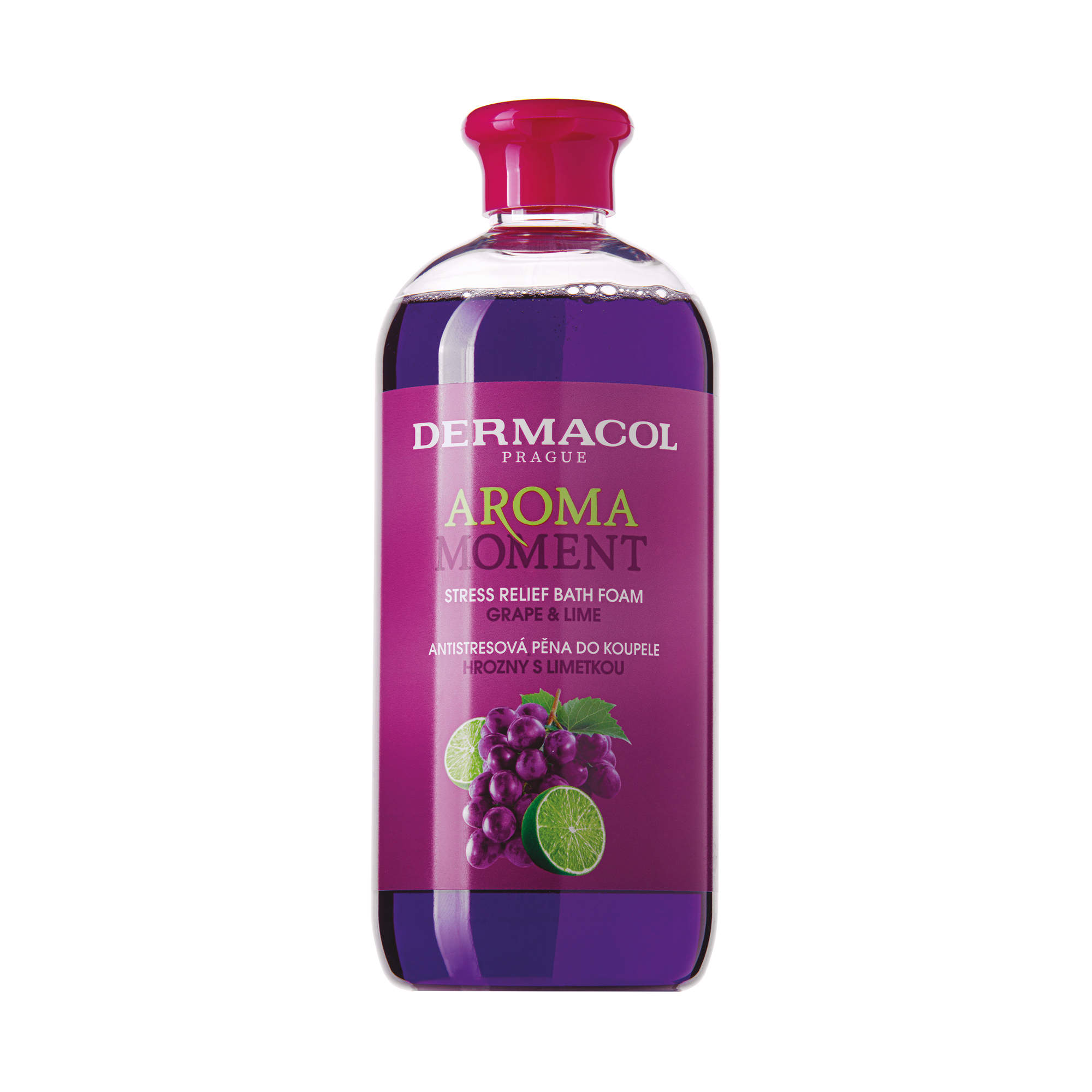 Dermacol Aroma Ritual Grape & Lime antistresová pěna do koupele 500 ml