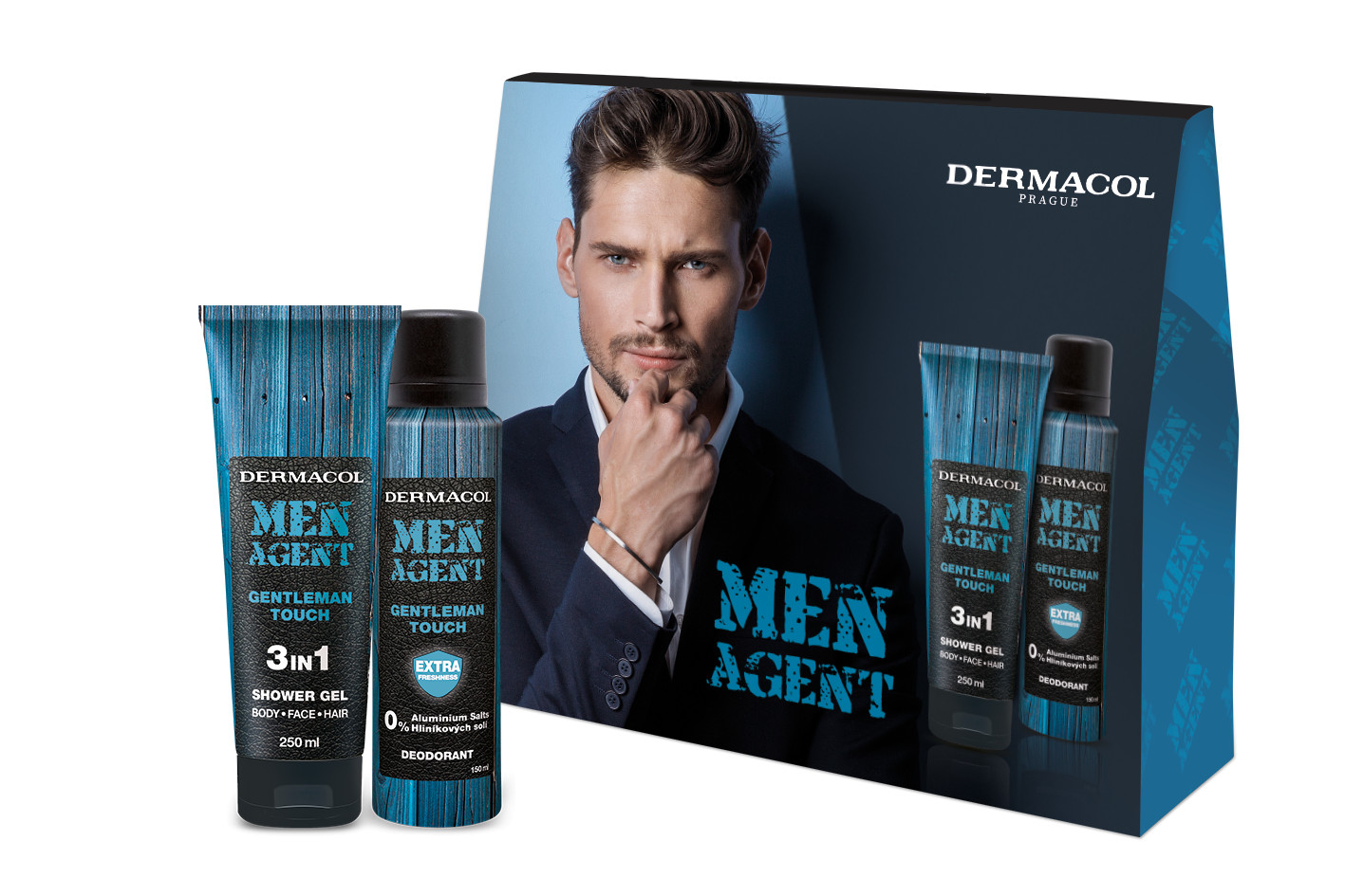 Dermacol Darčeková sada kozmetiky pre mužov Men Agent Gentleman Touch II. + 2 mesiace na vrátenie tovaru