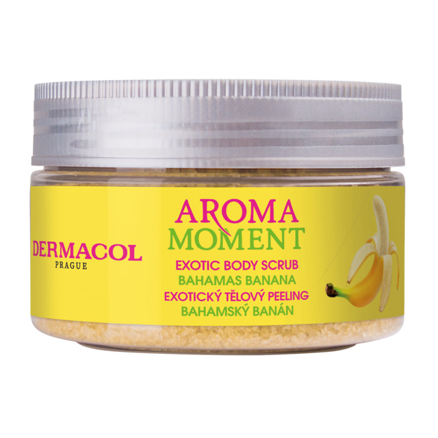 Dermacol Cukrový tělový peeling Bahamský Banán Aroma Moment (Exotic Body Scrub) 200 ml