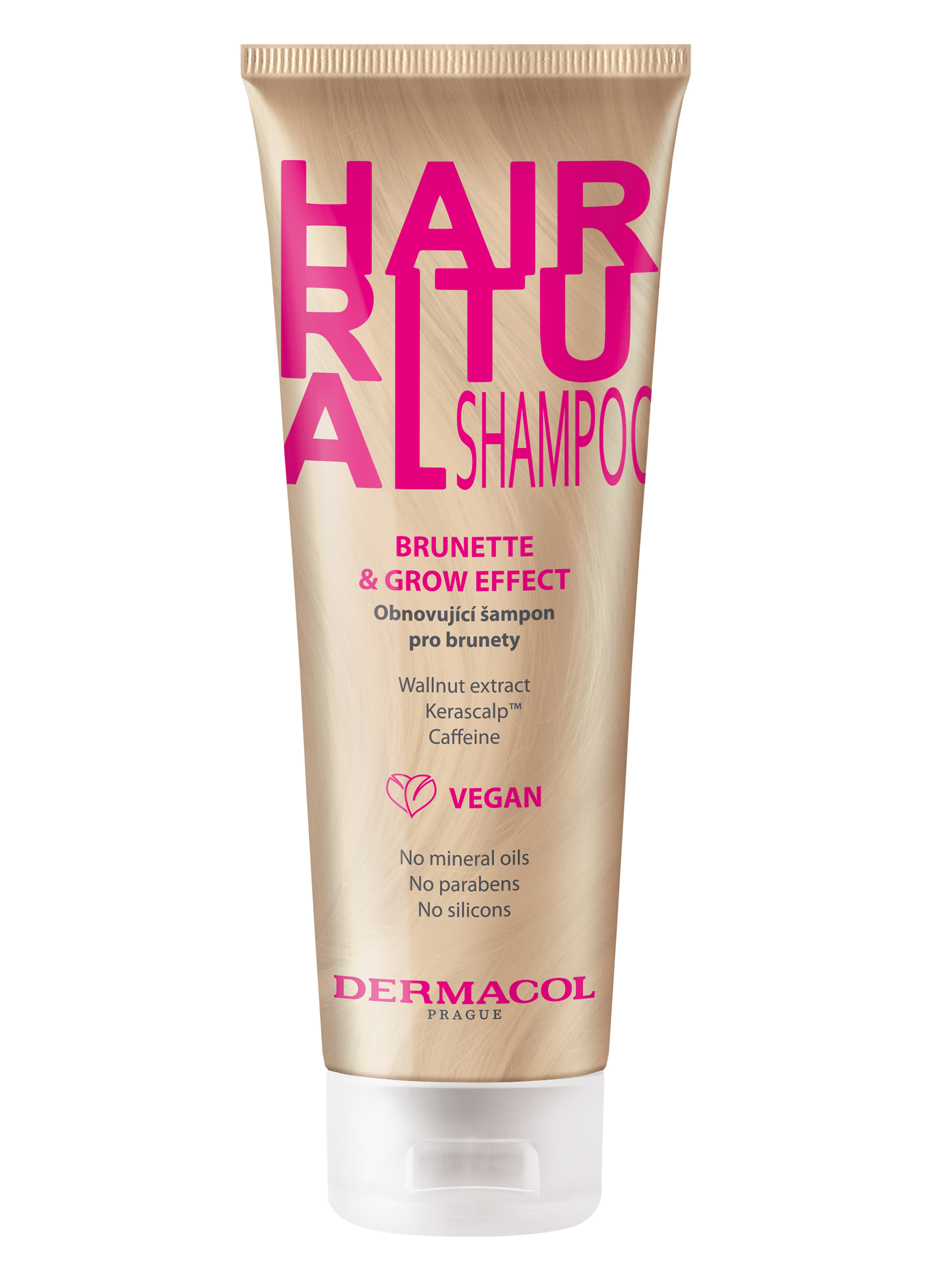 Dermacol Obnovující šampon pro hnědé vlasy Hair Ritual (Brunette & Grow Effect Shampoo) 250 ml
