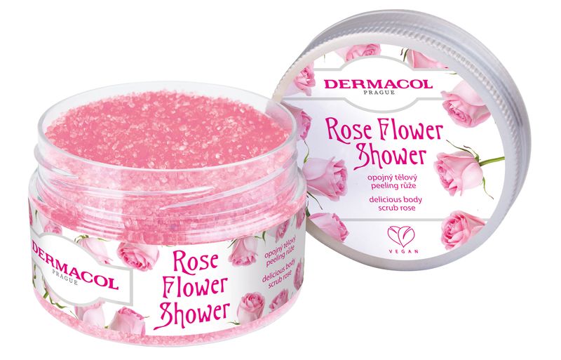 Levně Dermacol Opojný tělový peeling Růže Flower Care (Delicious Body Scrub Rose) 200 g