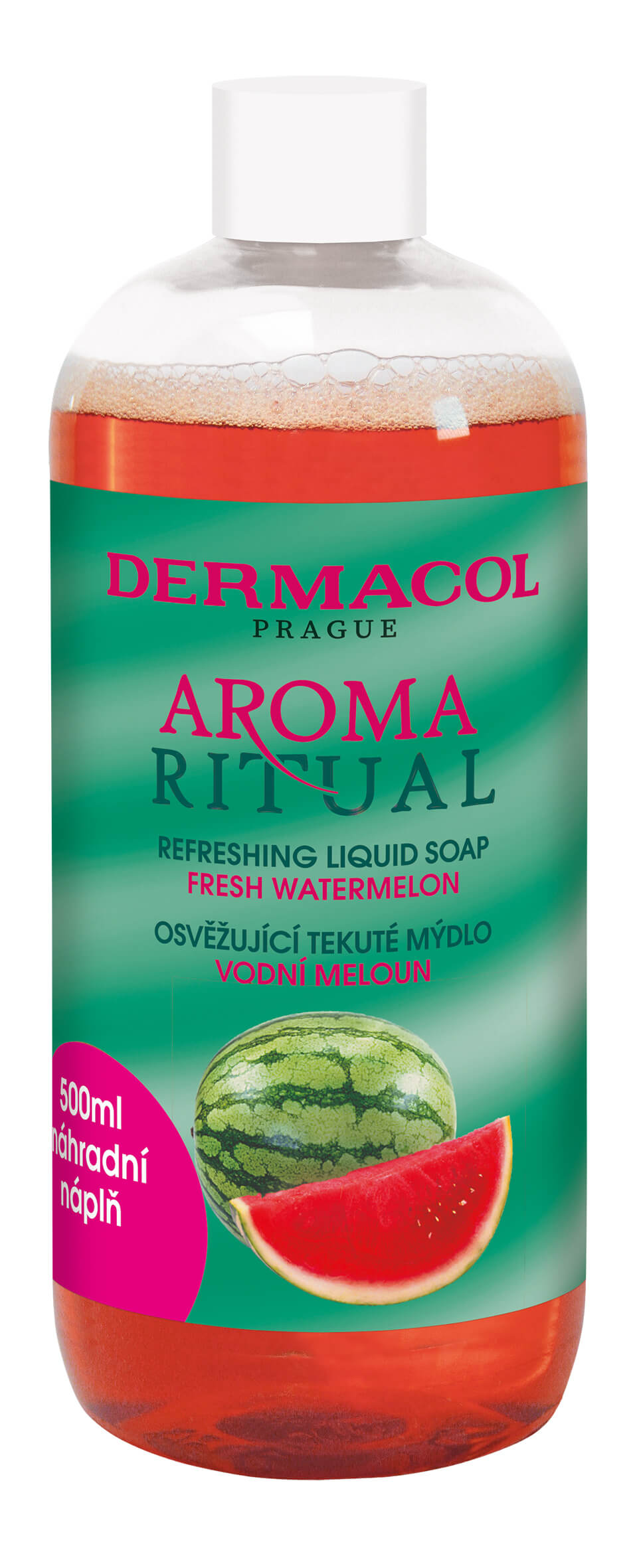 Osviežujúci tekuté mydlo Vodné Melón Aroma Ritual (Refreshing Liquid Soap) - náhradná náplň 500 ml