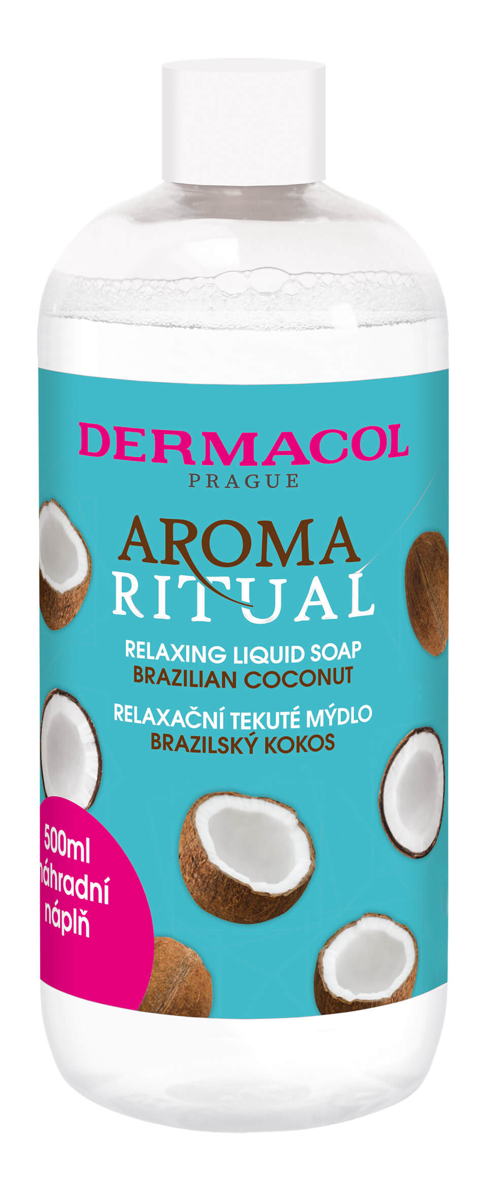 Relaxačné tekuté mydlo Aroma Ritual Brazílsky kokos (Relaxing Liquid Soap) - náhradná náplň 500 ml