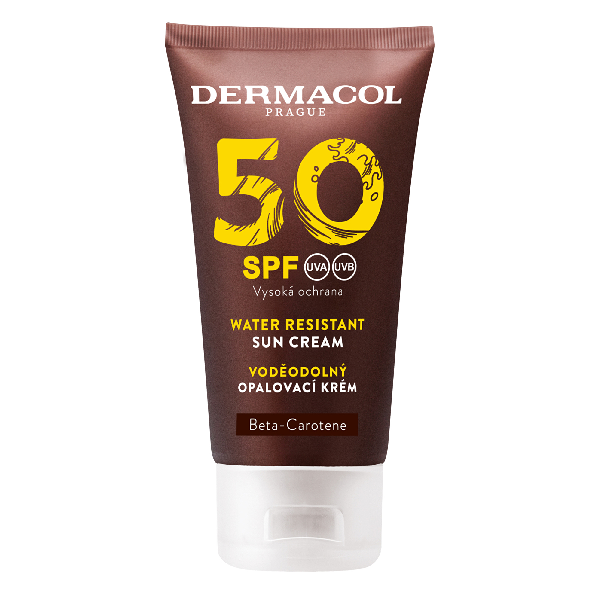 Dermacol Voděodolný zvláčňující krém na opalování SPF 50 (Water Resistant Sun Cream) 50 ml