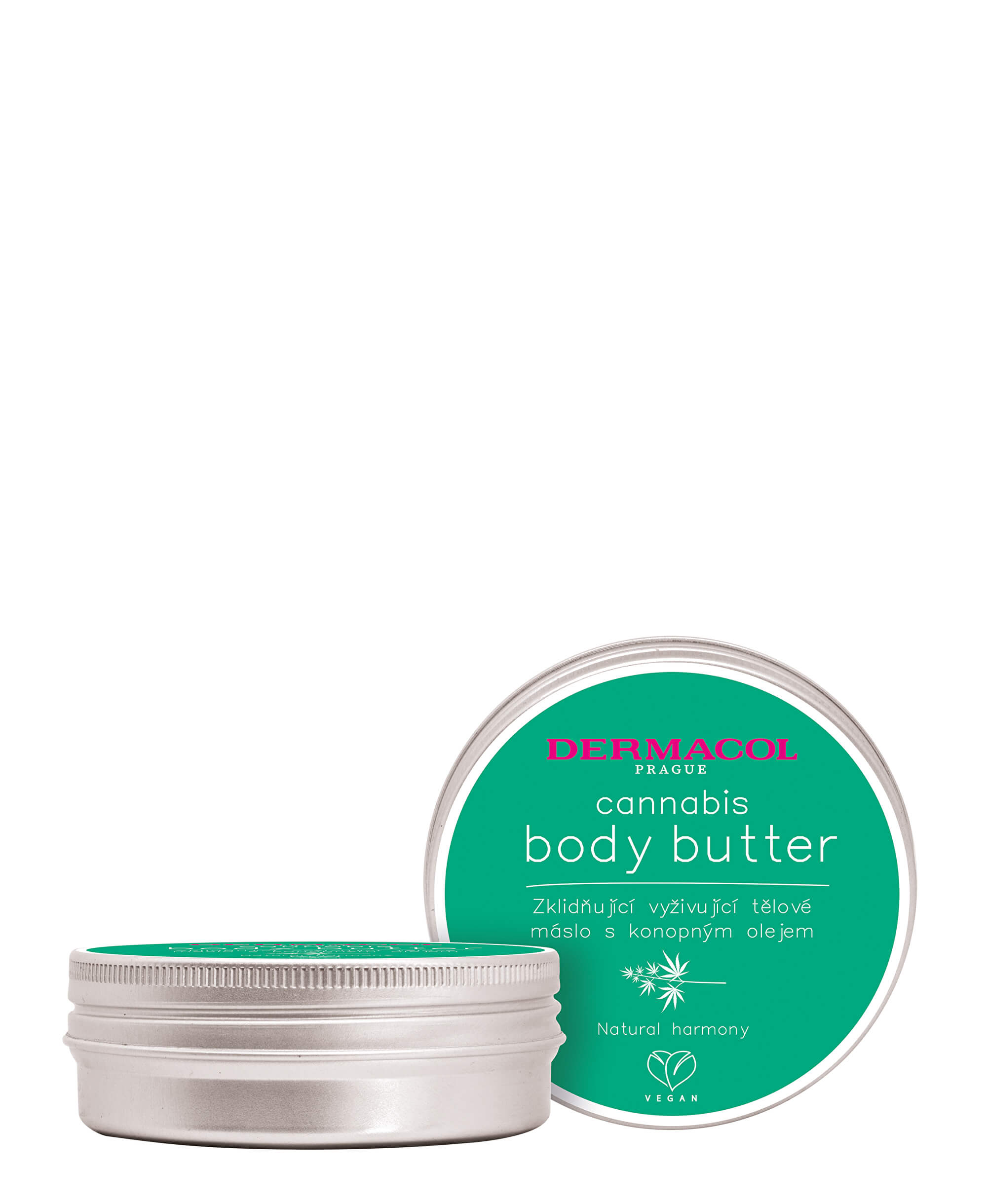 Dermacol Zklidňující vyživující tělové máslo s konopným olejem Cannabis (Body Butter) 75 ml