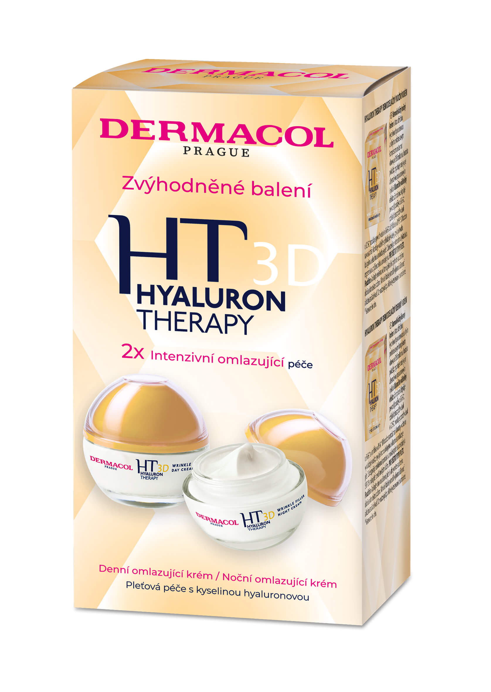 Levně Dermacol Zvýhodněné balení denní + noční krém 3D Hyaluron Therapy