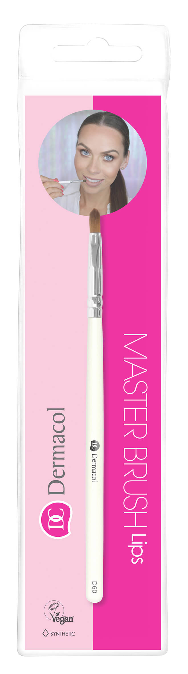 Dermacol Kosmetický štětec na rty s pouzdrem a kartičkou D60 (Master Brush Lips)