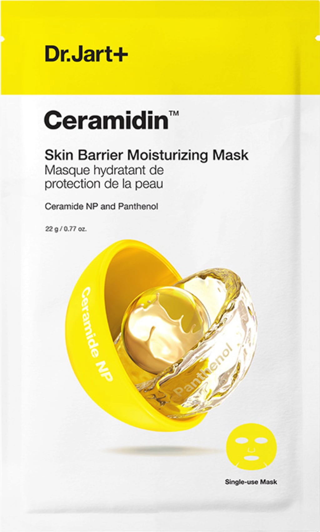 Dr. Jart+ Hydratačná a posilňujúca maska na tvár Ceramidin (Skin Barrier Moisturizing Mask) 22 g
