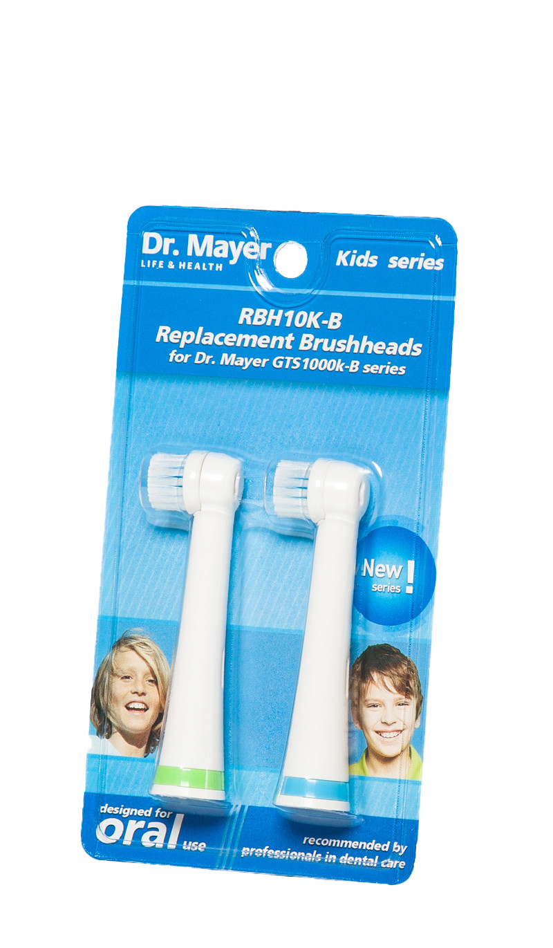 Dr. Mayer Náhradná čistiaca hlava pre detskú kefku modrá GTS1000K 2 ks