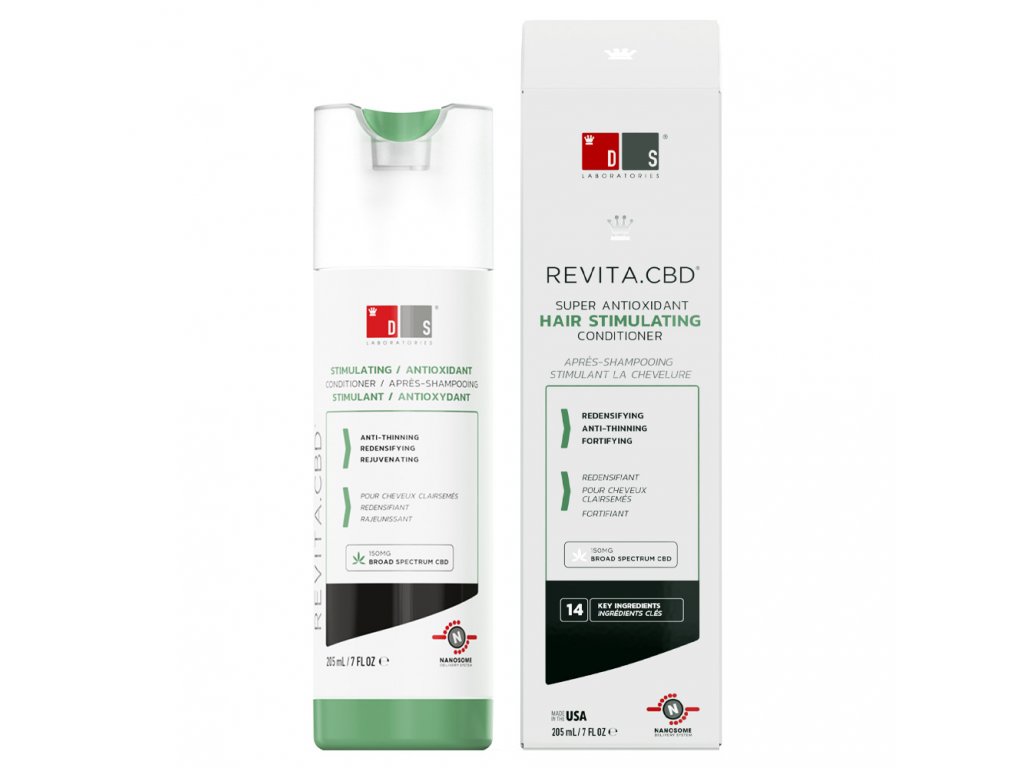 DS Laboratories Antioxidační kondicionér proti vypadávání vlasů Revita.CBD (Super Antioxidant Hair Stimulating Conditioner) 205 ml