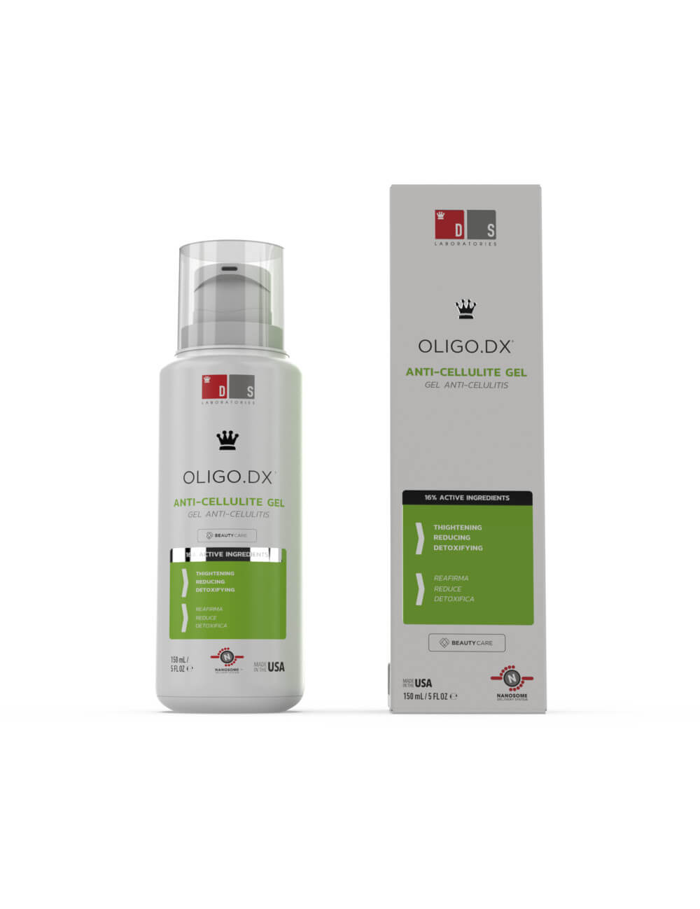 DS Laboratories Gel proti celulitidě Oligo.Dx (Anti-Cellulitide Gel) 150 ml