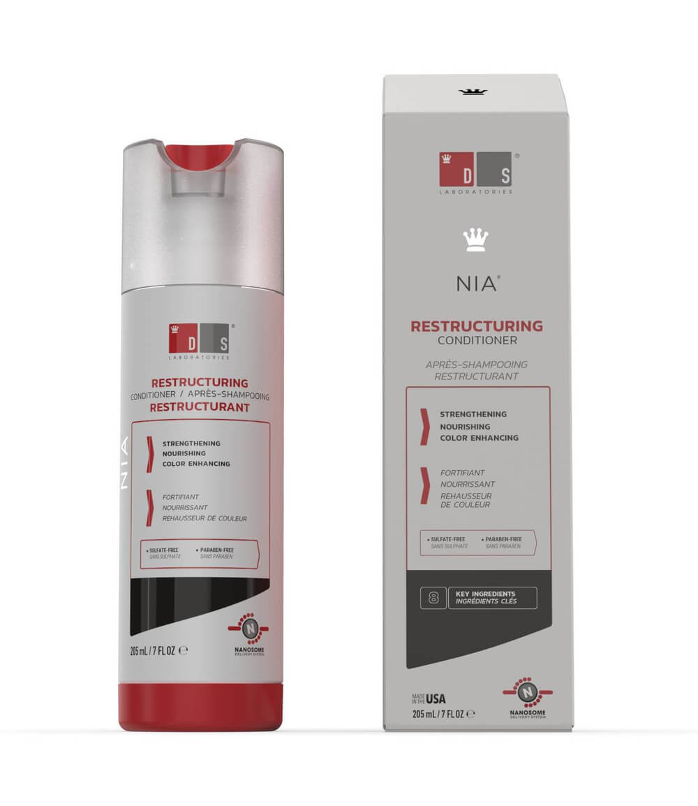 Zobrazit detail výrobku DS Laboratories Kondicionér na poškozené vlasy Nia (Restructuring Conditioner) 205 ml