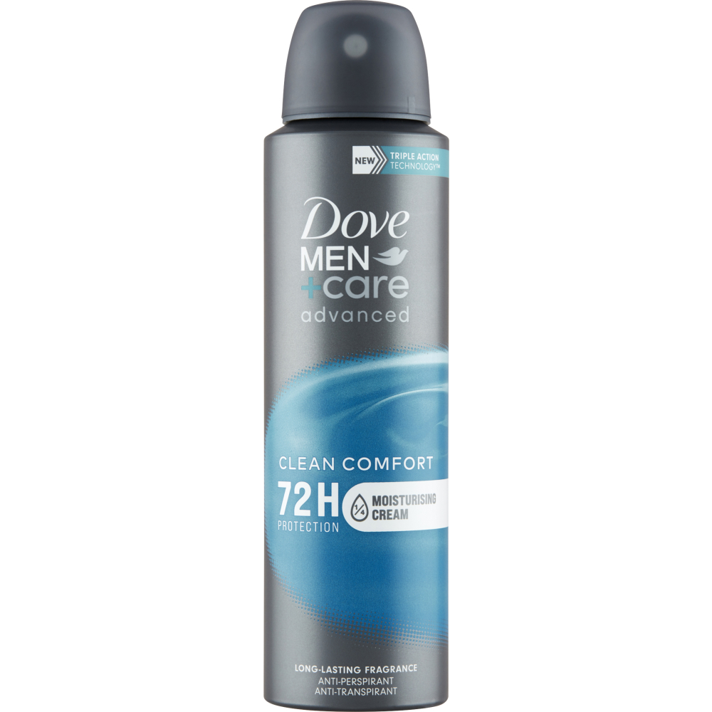Levně Dove Antiperspirant ve spreji Men+Care Advanced Clean Comfort (Anti-Perspirant) 150 ml