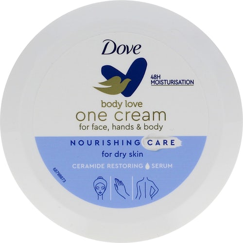 Levně Dove Vyživující krém na obličej a tělo pro suchou pokožku Body Love (Nourishing Care) 250 ml