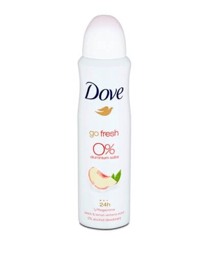 Dove Deodorant bez hliníku Go Fresh Broskev a citron (Alu Free Deodorant) 150 ml
